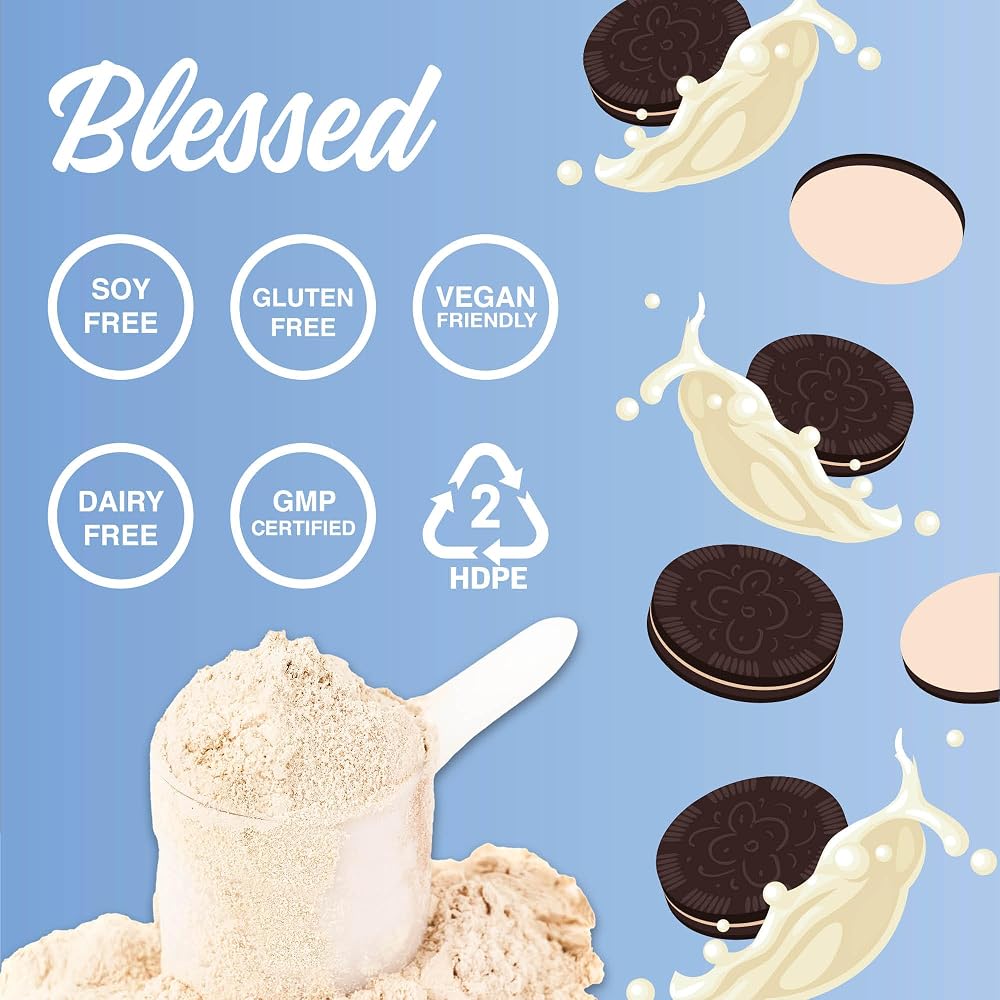 BLESSED Vegan Protein Powder Plant Based Pea Protein - 30 Servings - image 3