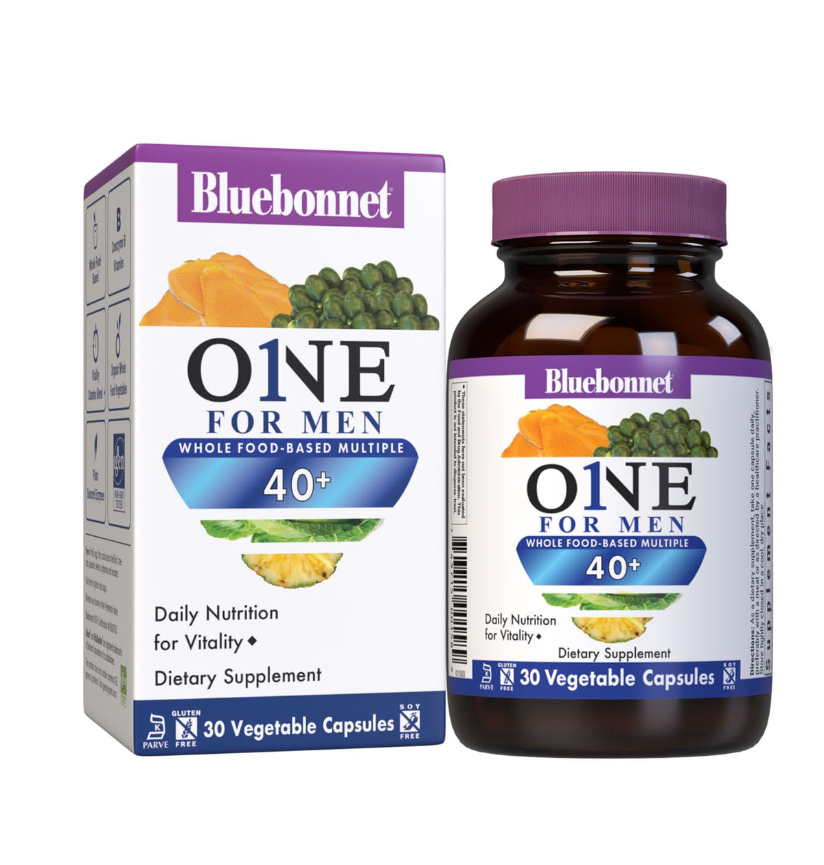 BlueBonnet ONE for Men 40+ Daily Multivitamin - 30 Capsules