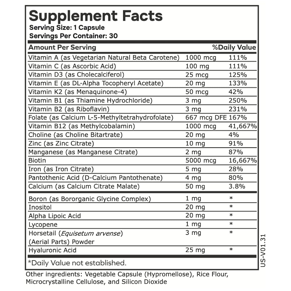 envitamin Womens Methylated Multivitamin Multimineral Horsetail