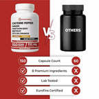 Immortal Herbs Cayenne Pepper Capsules with Garlic & Turmeric - 150 Count - image 4