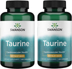 Swanson Taurine Amino Acid Energy & Electrolyte 500 mg - 200 Capsules