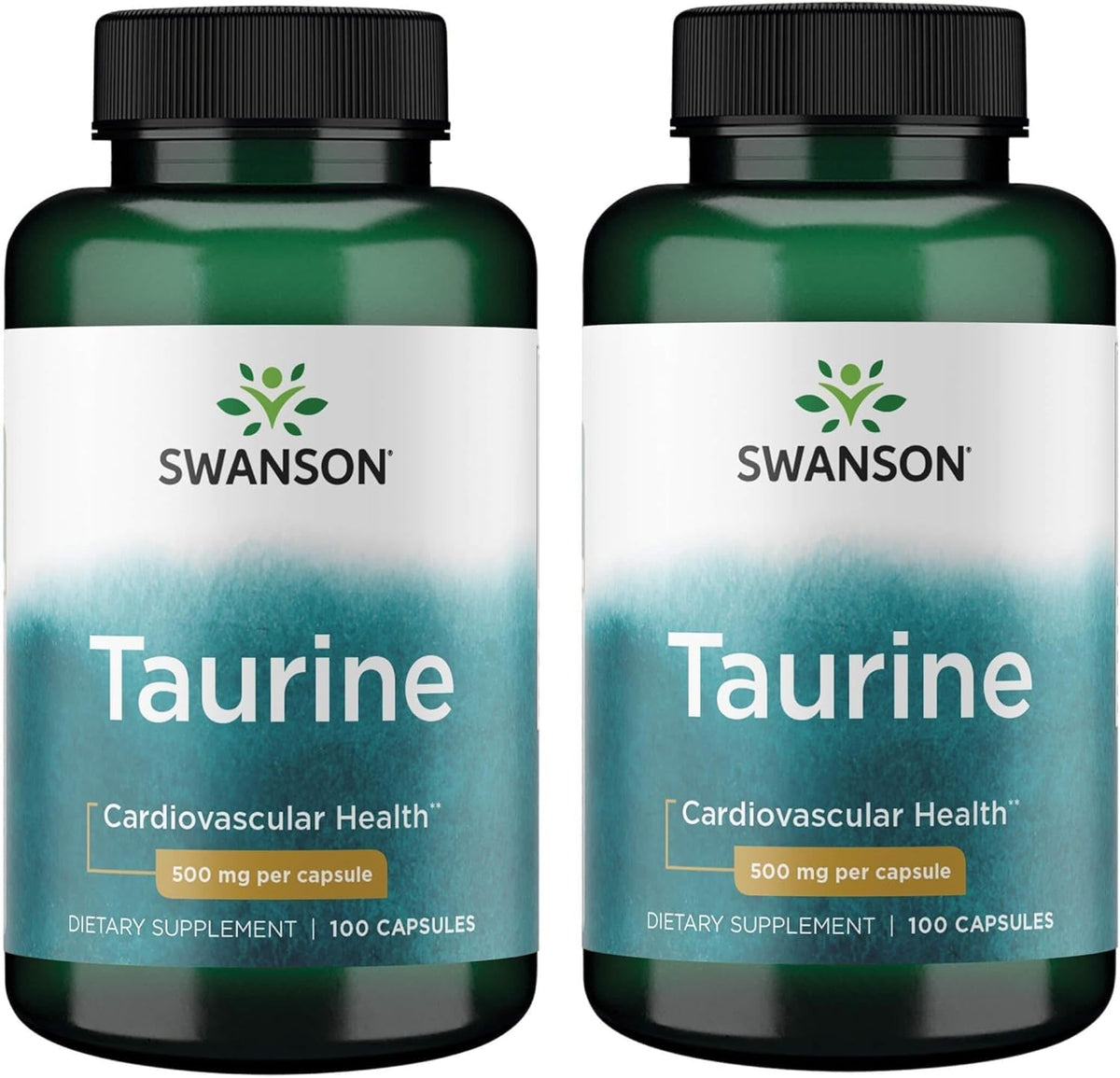 Swanson Taurine Amino Acid Energy & Electrolyte 500 mg - 200 Capsules