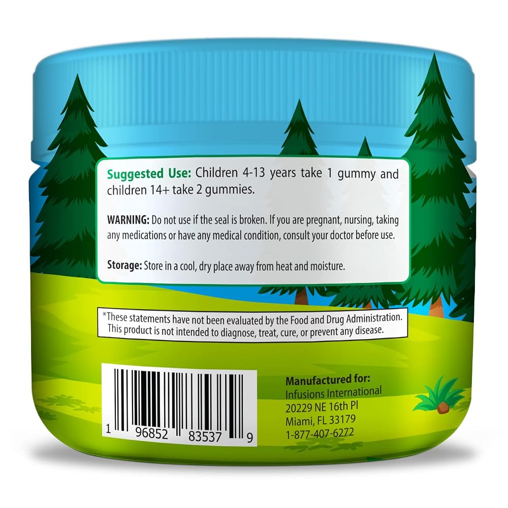 Infusions Super Green Gummies for Kids Superfood Booster - 90 Gummies - image 3