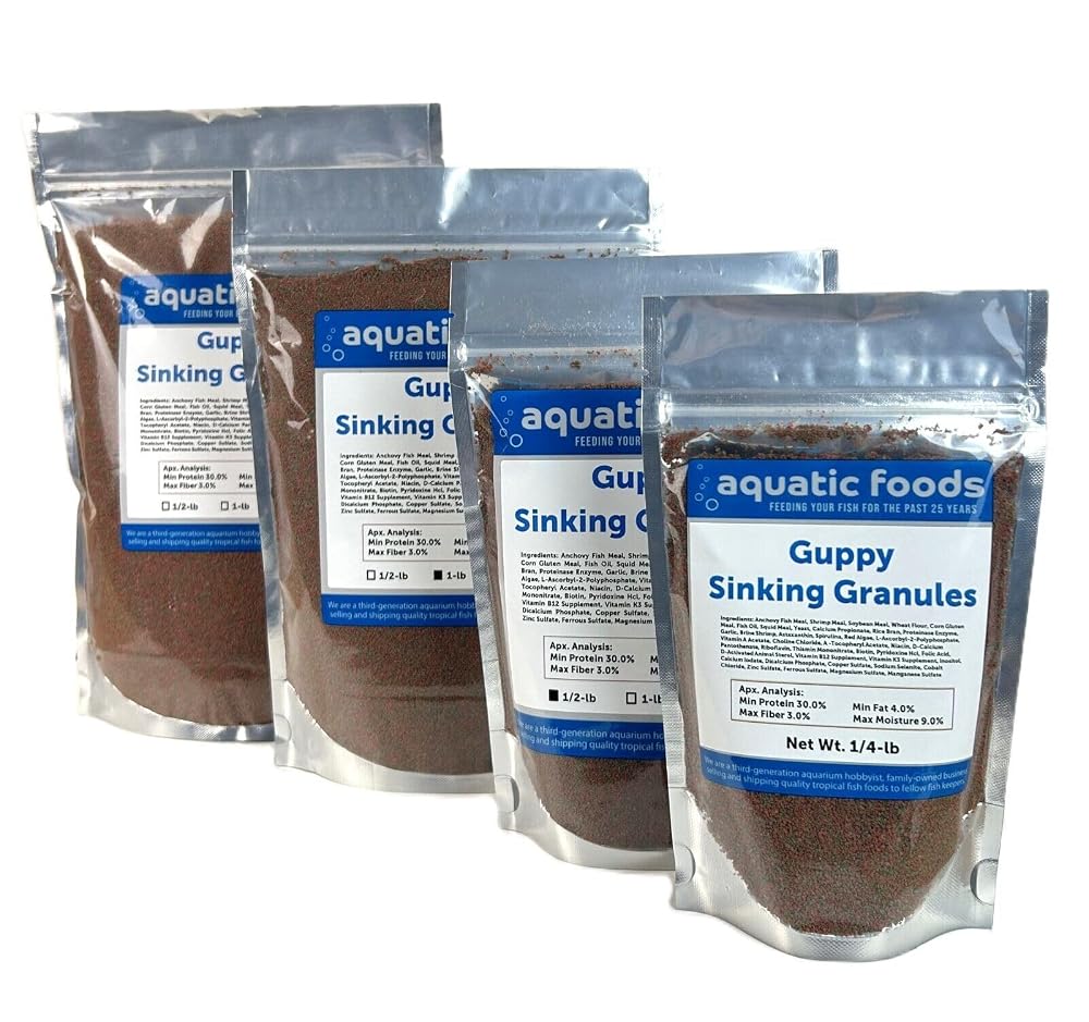 Aquatic Foods Inc. Guppy Micro Sinking Granules