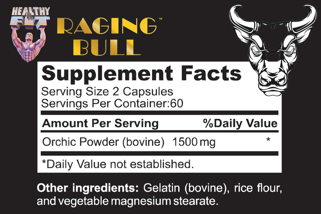 Healthy 'N Fit Raging Bull Mega Orchic - 120 Capsules - image 2