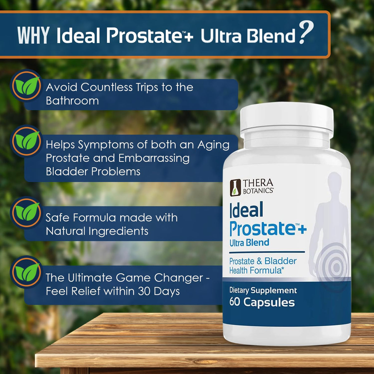 Therabotanics Ideal Prostate Plus Ultra Men's Prostate & Bladder