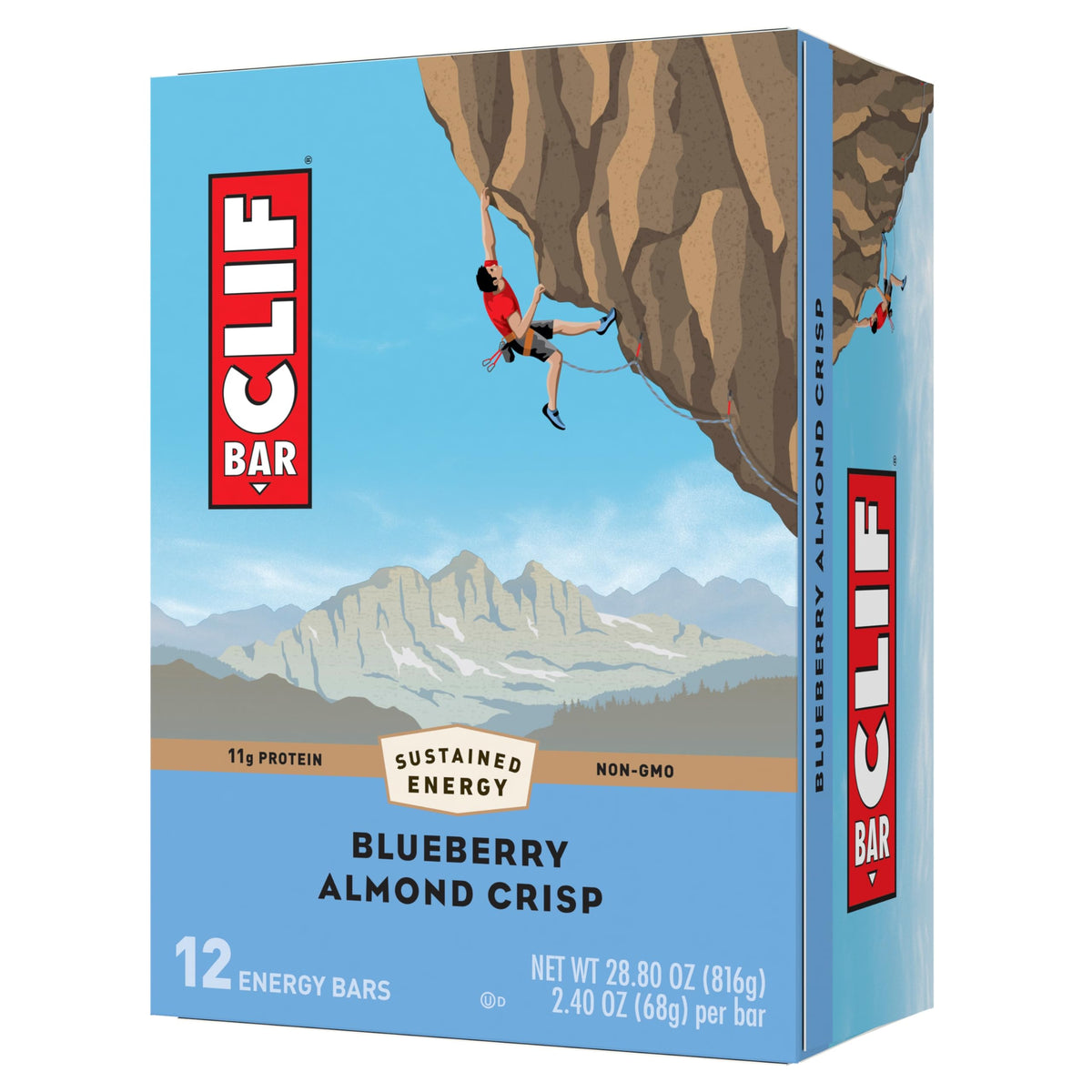 CLIF Bar Blueberry Almond Crisp Energy Bars - 12 Pack