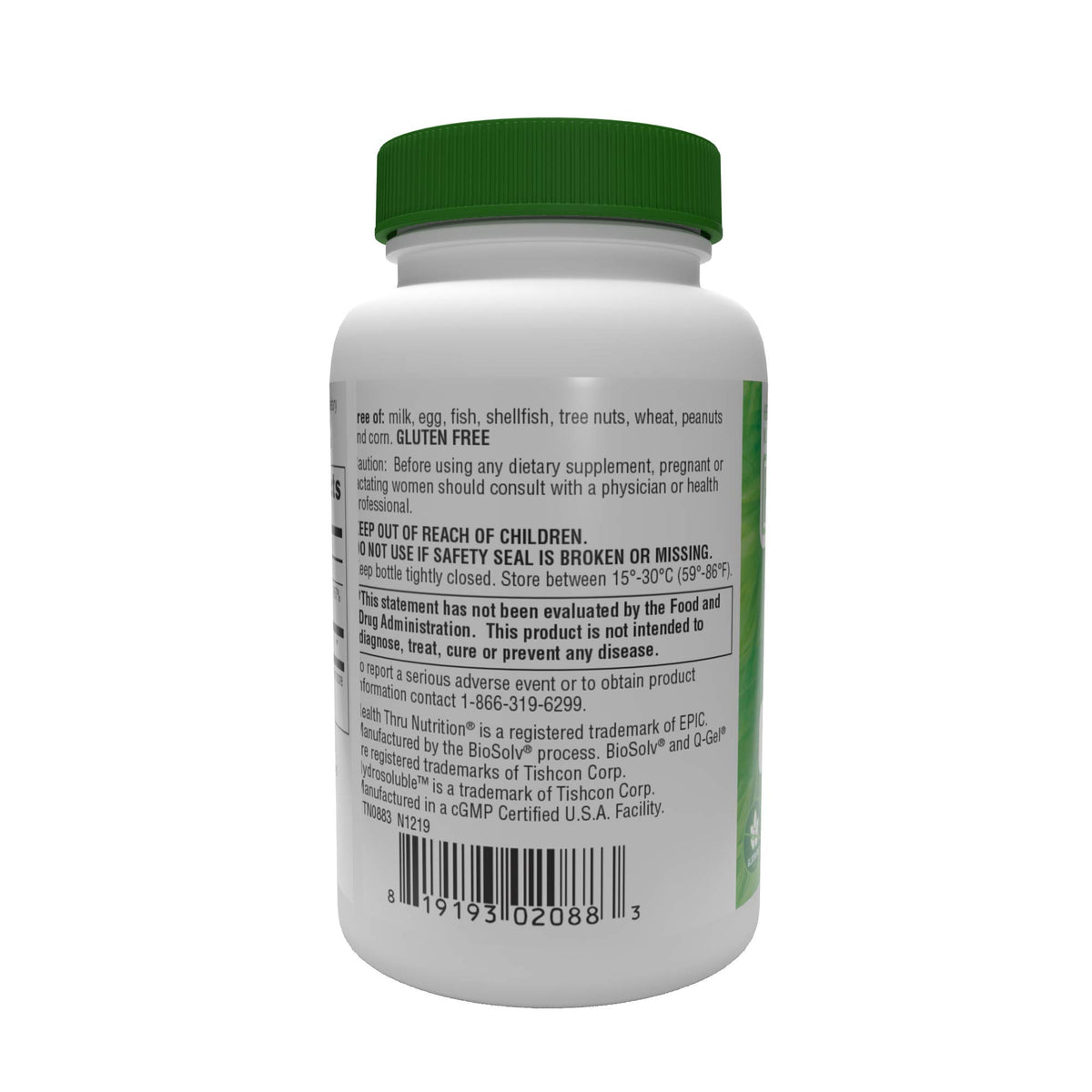 Health Thru Nutrition Q-Gel CoQ-10 100mg with Vitamin E - 60 Softgels - image 3