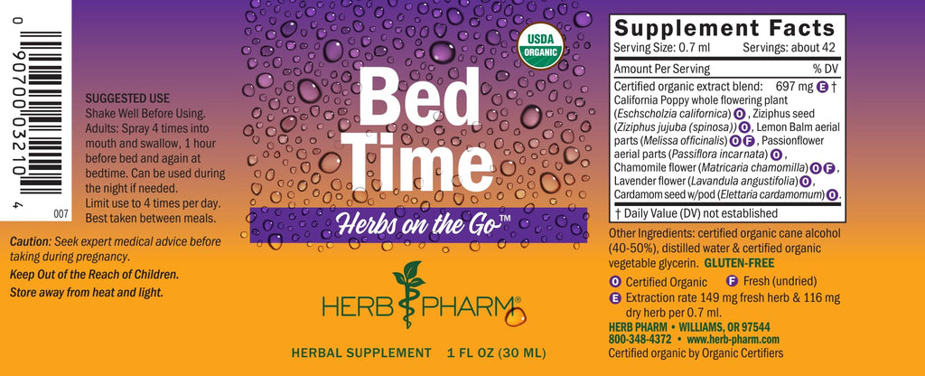 Herb Pharm Bed Time Spray Herbal Sleep Support - 1 Fl Oz - image 11
