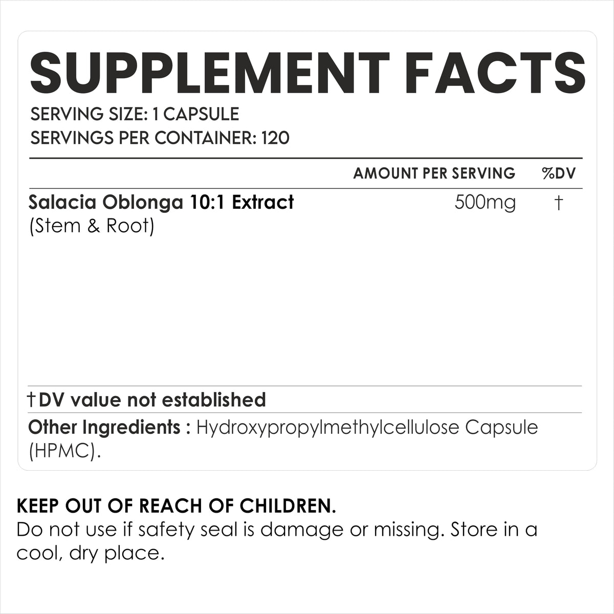 AMALTH Salacia Oblonga Extract 500 mg - 120 Vegetarian Capsules - image 2