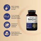 NatureBell NAD+ 11-in-1 Complex 1,500 mg - 240 Vegetarian Capsules - image 3