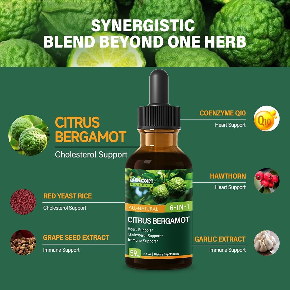 DetoxenNATURE Citrus Bergamot Exrtact Supplement for High Cholesterol. - image 3