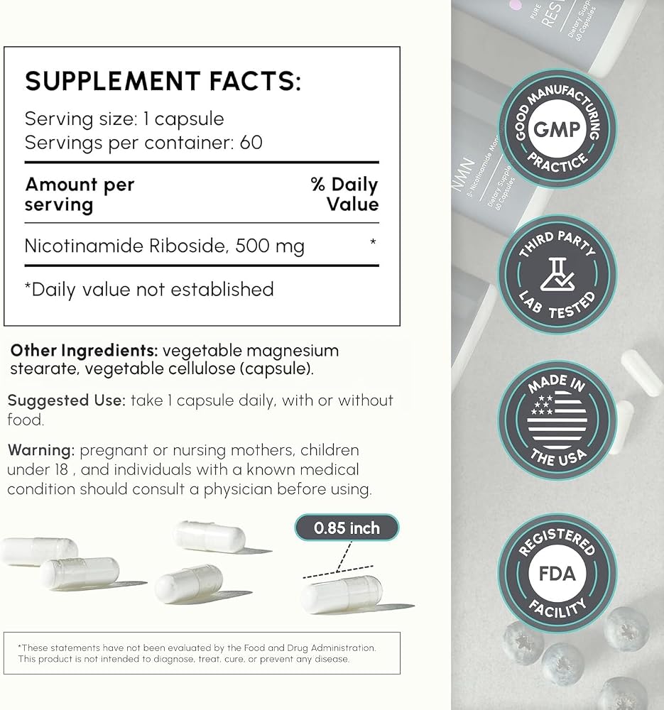 partiQlar NR Nicotinamide Riboside NAD+ Booster - 60 Capsules - image 2