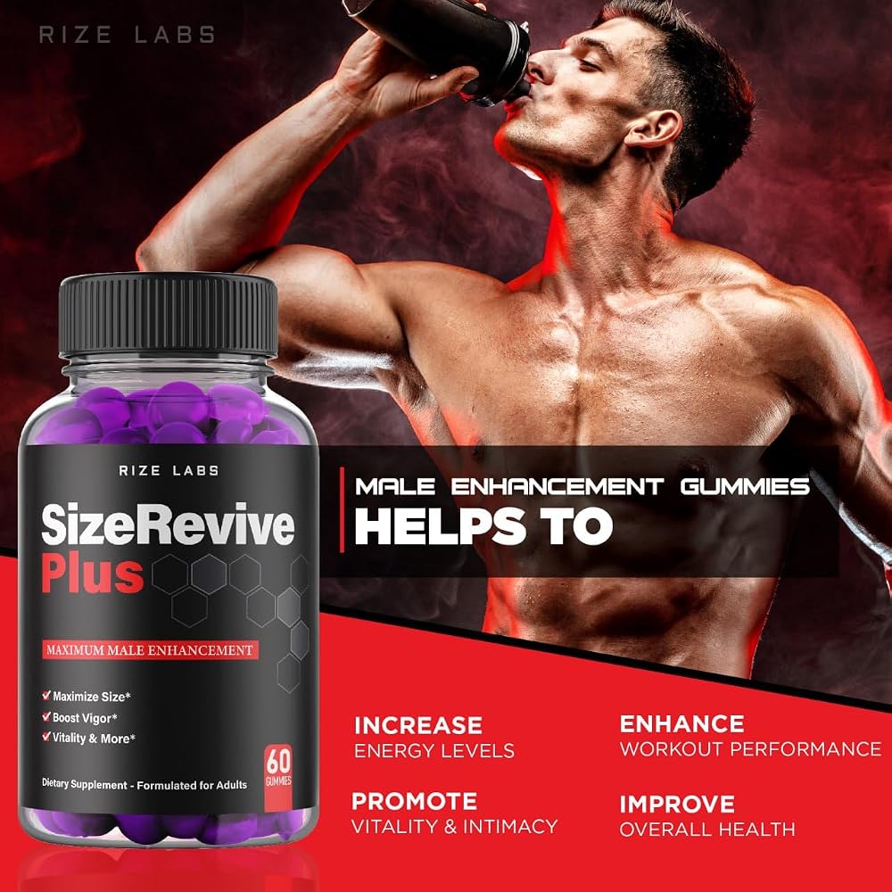 rize labs Size Revive Plus Gummies for Men - 120 Gummies - image 5