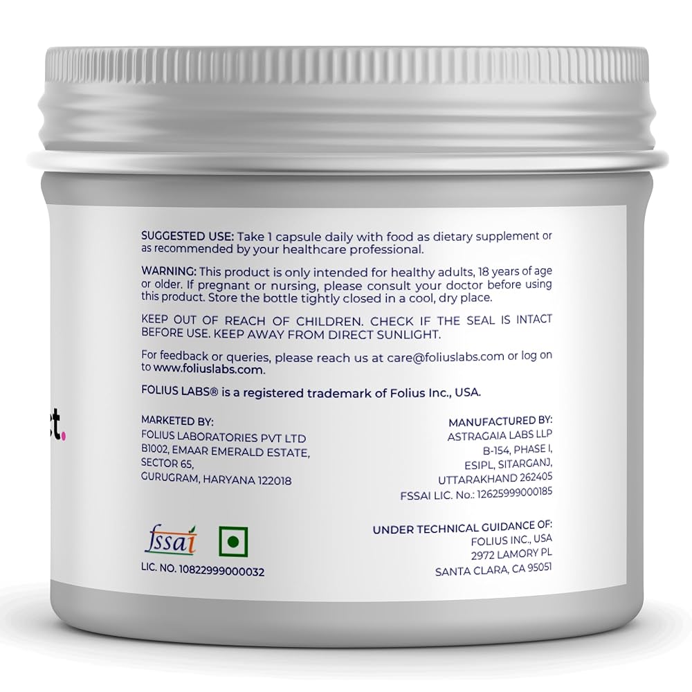 FOLIUS LABS Valerian Root 4:1 Extract Capsules 750mg