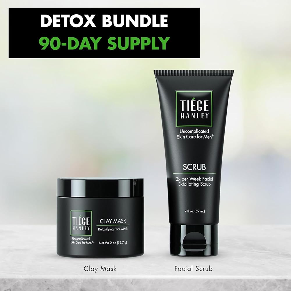 Tiege Hanley Facial Clay Mask & Face Scrub Set for Men - 2 Piece - image 2