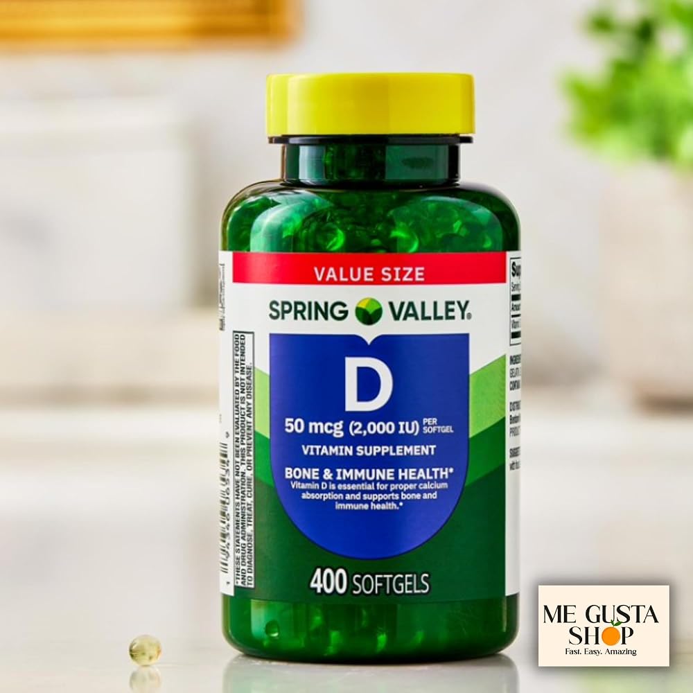 Spring Valley Vitamin D Supplement Softgels 2000 IU - 400 Softgels - image 8