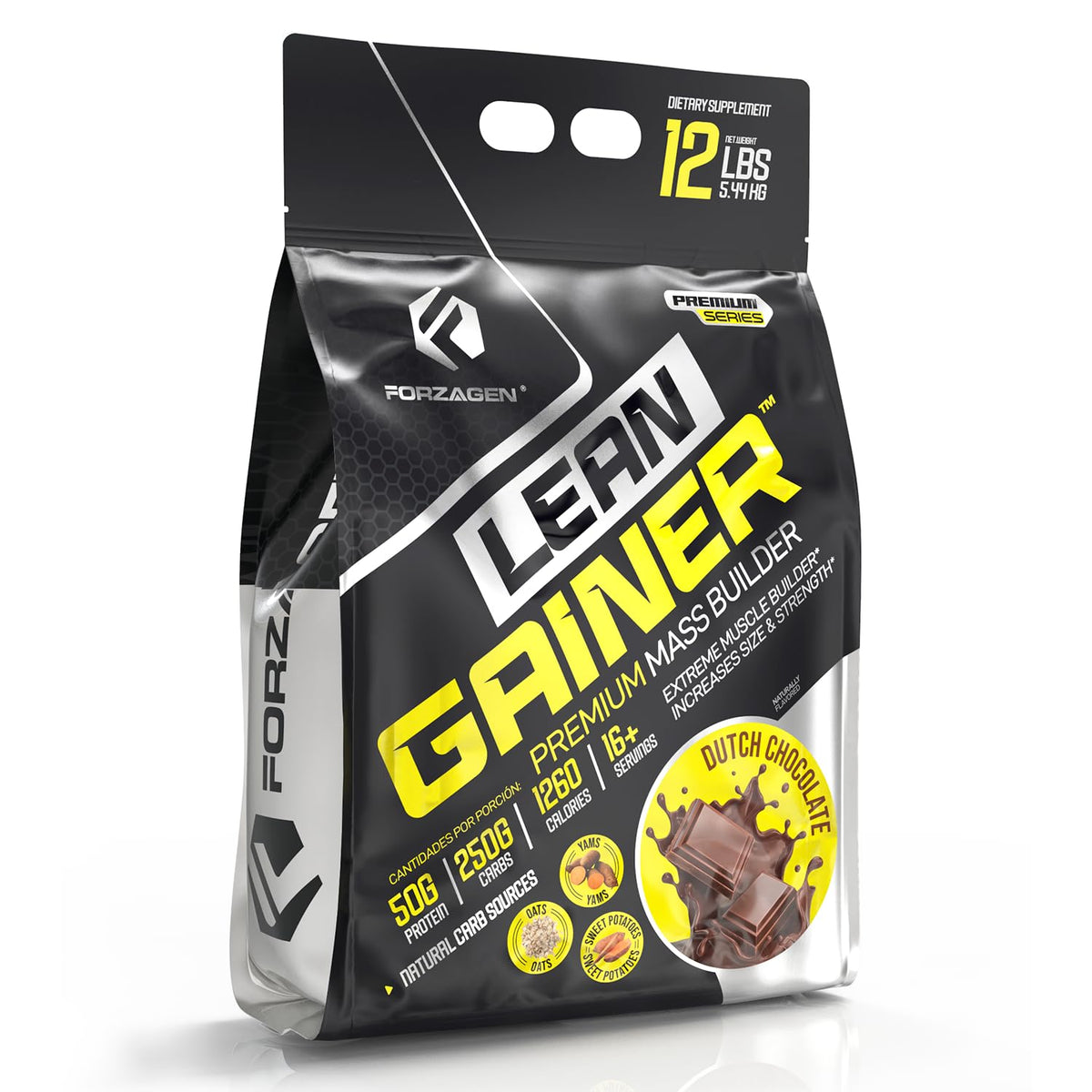 Forzagen Lean Gainer Premium Mass Builder Protein Powder - 12 lbs