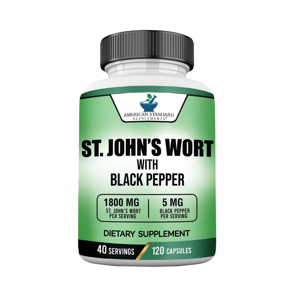 American Standard Supplements St. John's Wort 1800mg - 120 Capsules