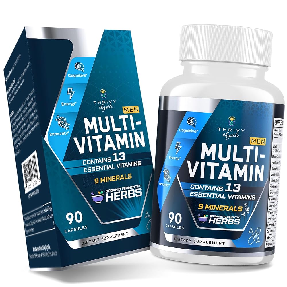 ThrivyThystle Multivitamin for Men 50+ with Methylated B12 & Folate