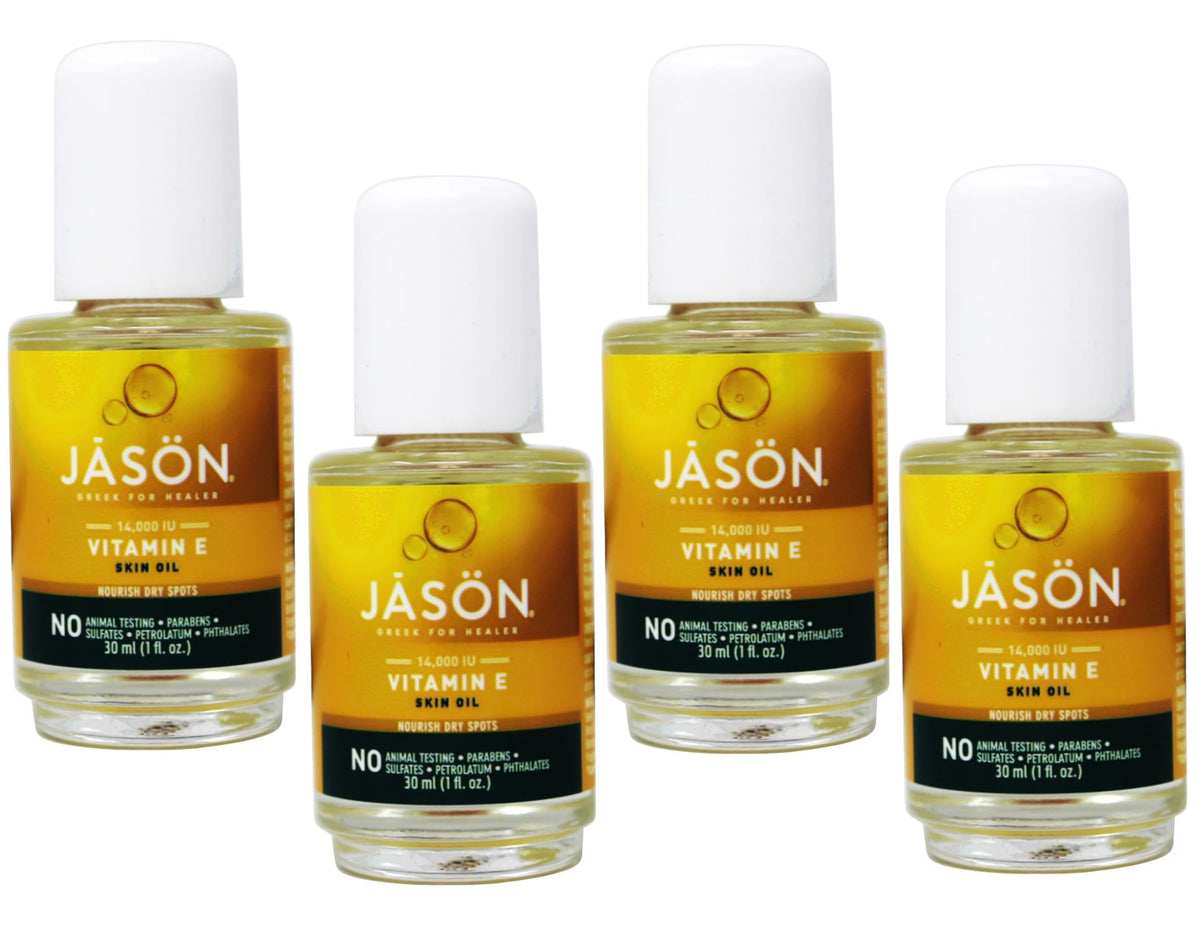 JASON Vitamin E Beauty 14,000 IU Skin Oil - 4 oz (Pack of 4)