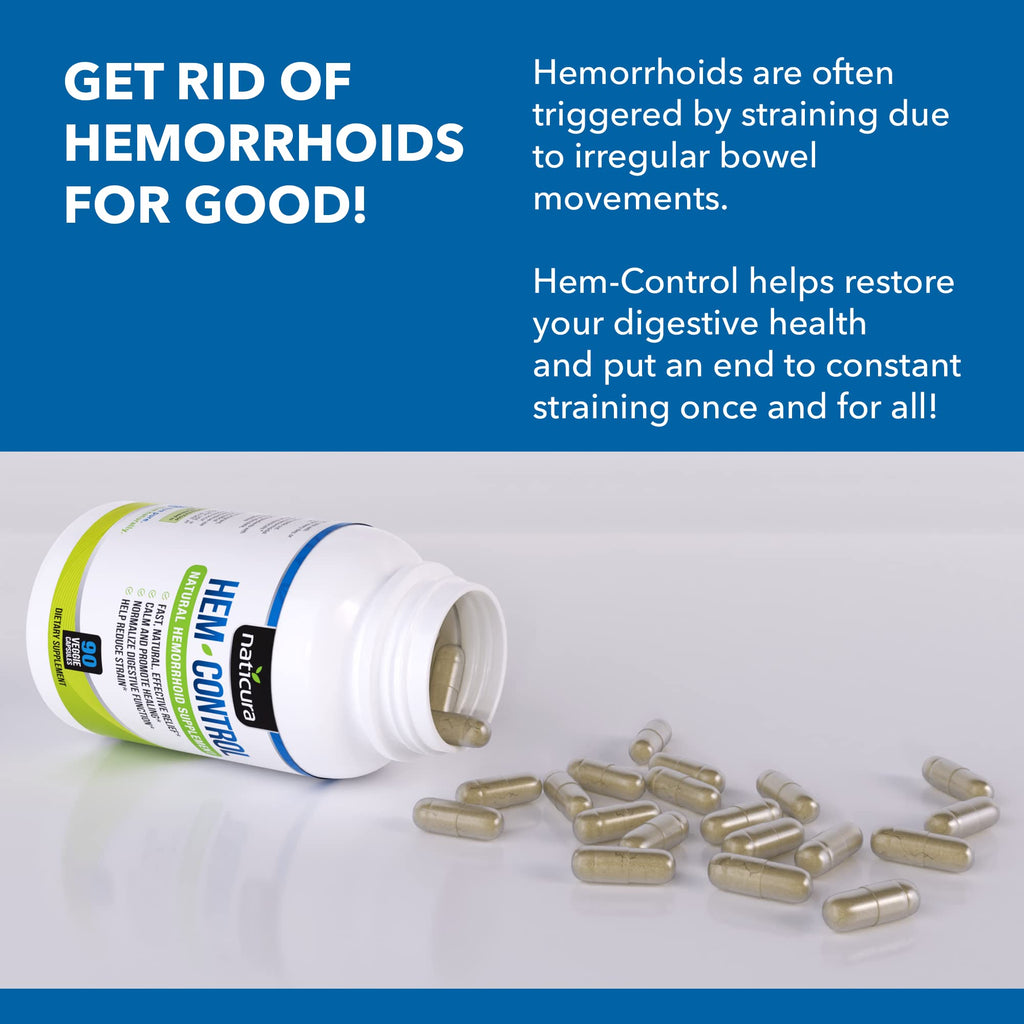 Naticura Hem-Control Hemorrhoid Relief Capsules - 90 Count - image 3