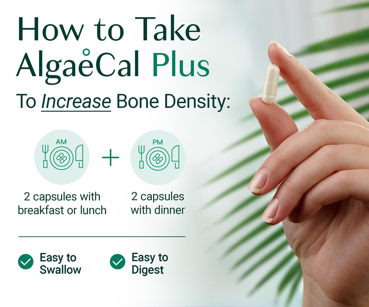 ALGAECAL Plus Calcium Supplement for Bone Density - 360 Capsules - image 7