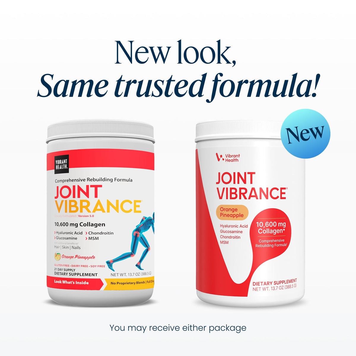 Vibrant Health Joint Vibrance Orange Pineapple Powder - 21 Servings - image 2