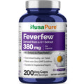 NusaPure Feverfew 380mg Vegan - 200 Vegetarian Capsules