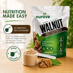 NURTIVE Walnut Protein Powder - Plant-Based - 20 Servings - image 8