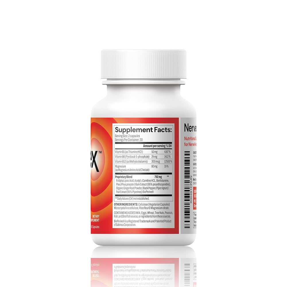 Vita Sciences Nervex Pills Neuropathy Relief - 60 Capsules - image 2