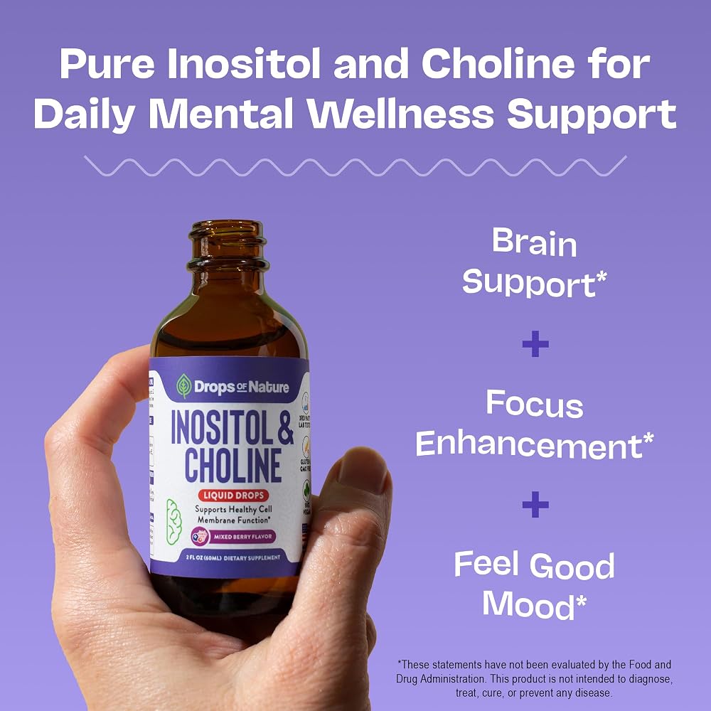 Drops Of Nature Inositol & Choline Supplements Mixed Berry - 60 mL - image 2