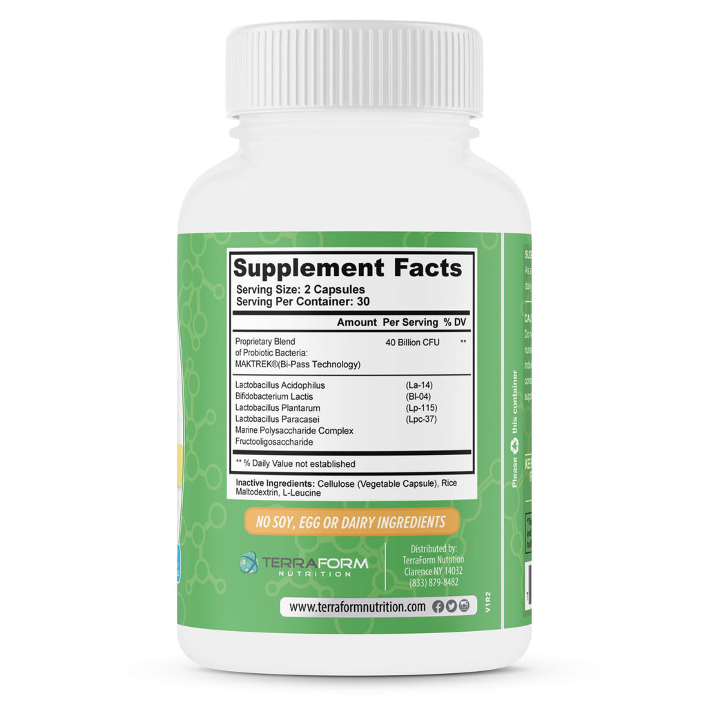 TerraForm Nutrition Prevail Probiotics 40 Billion CFU - 60 Capsules - image 8