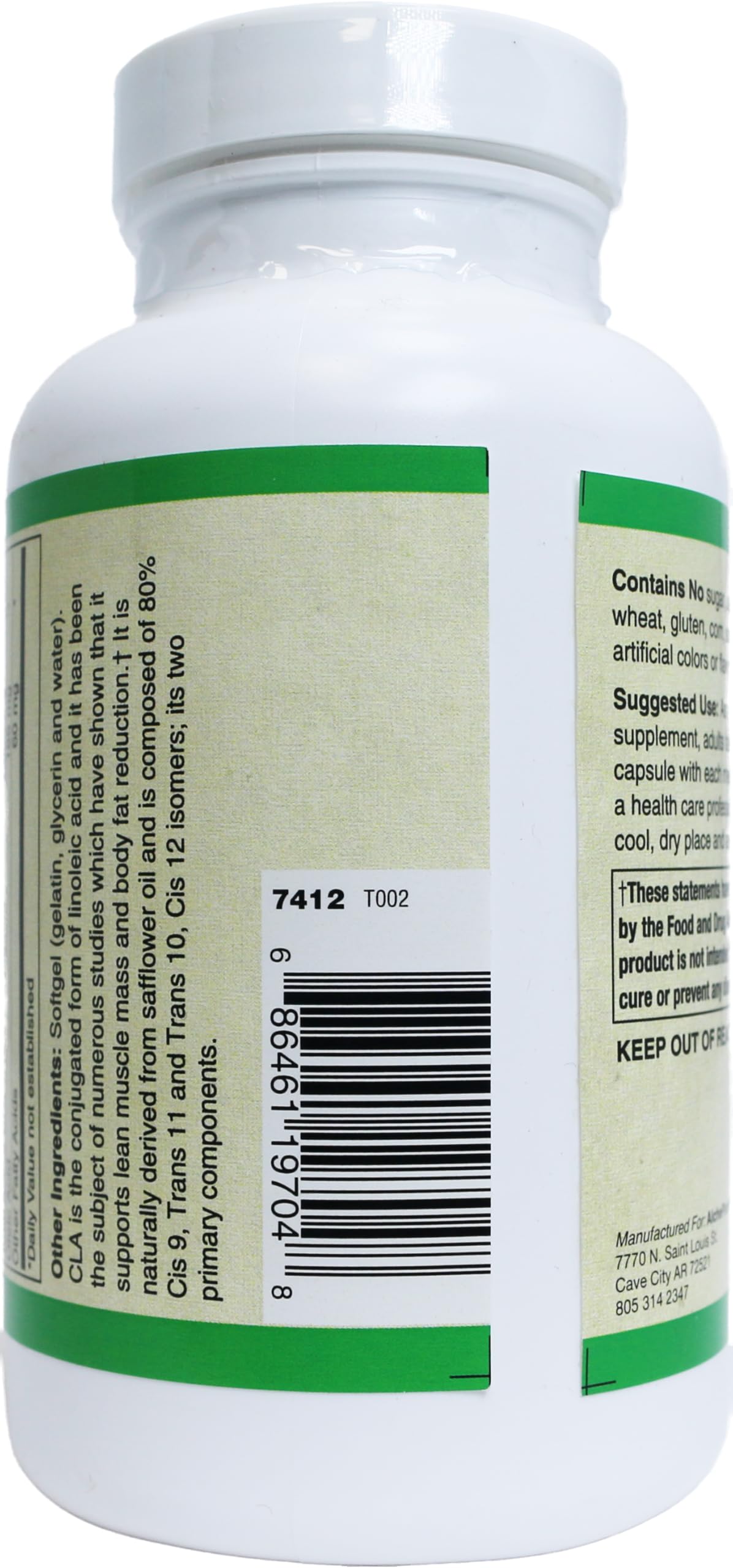 AlchePharma CLA 1,250mg Softgels - 90 Count - image 5