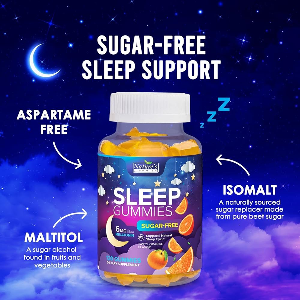 Nature's Gummies Sleep Gummies 6mg Melatonin - 120 Gummies - image 6