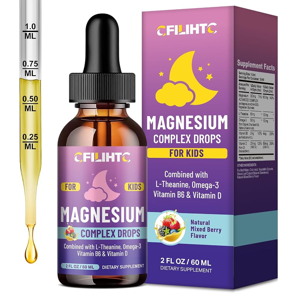 CFILIHTC Kids Magnesium Liquid Drops