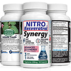 RevGenetics Nitro Synergy 250 Resveratrol - 30 Vegetarian Capsules