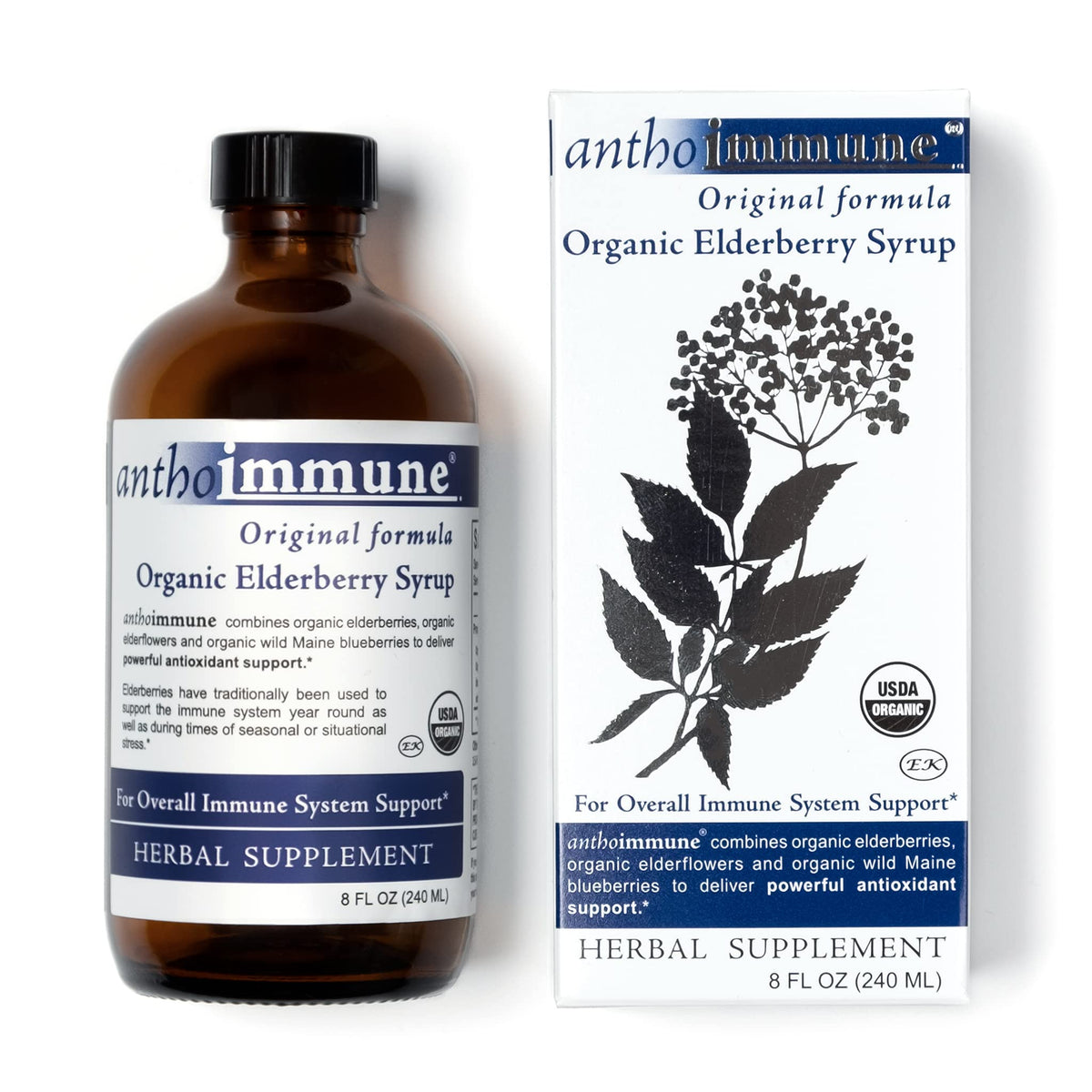 Maine Medicinals Organic Elderberry Syrup Immune Support - 8 fl oz