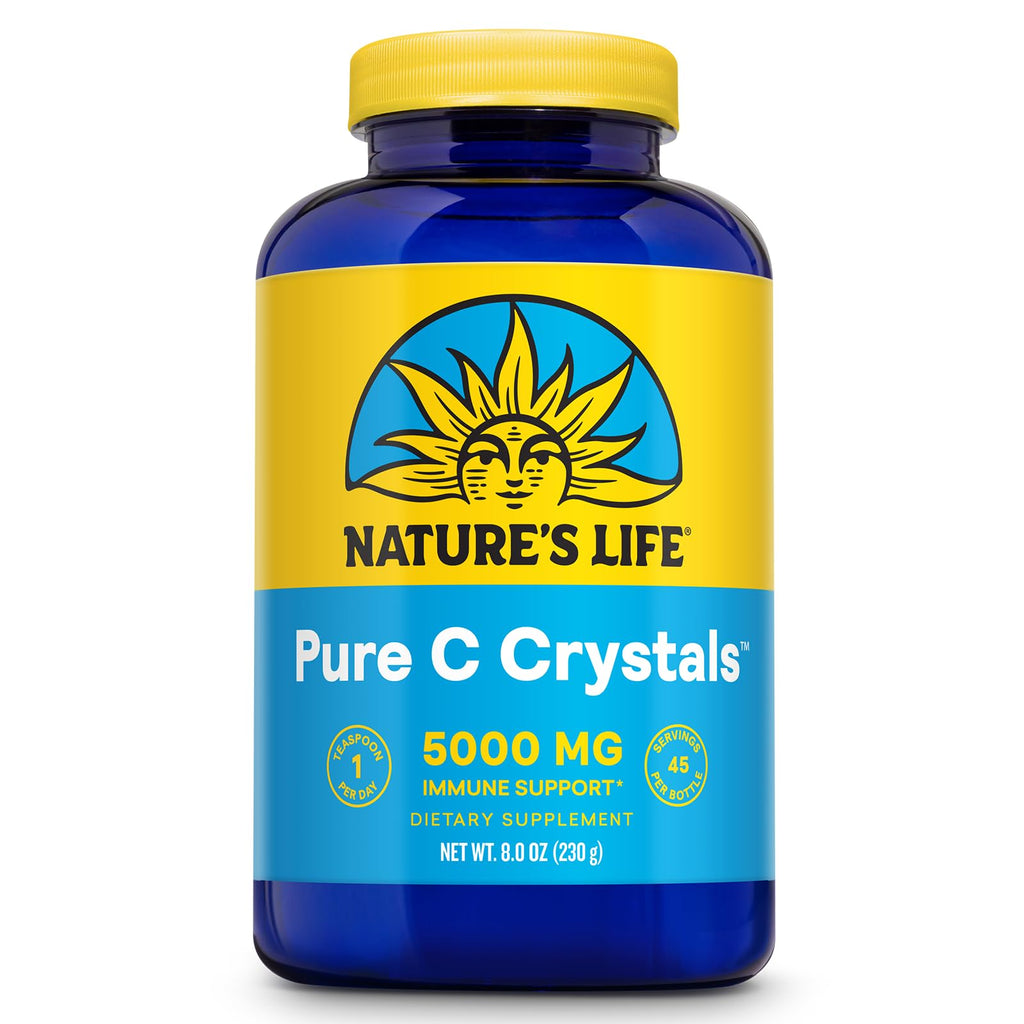 Nature's Life Pure Vitamin C Crystals 5000mg - 45 Servings