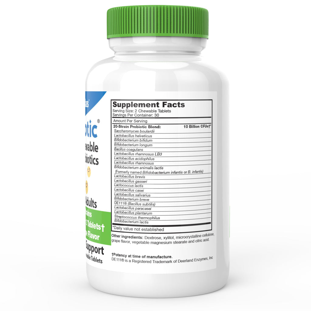 DrFormulas Chewable Probiotics 20 Strains Oral & Gut Health - 60 Chews - image 2