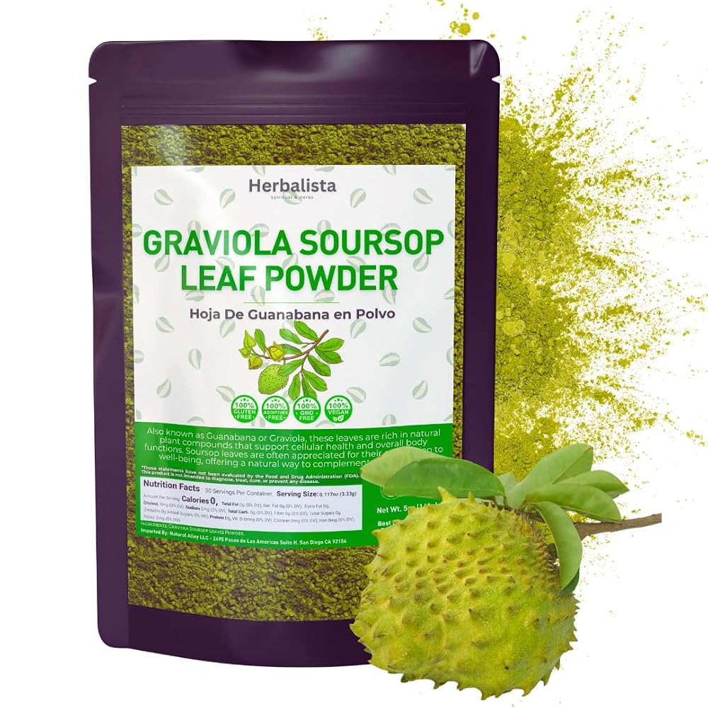 HERBALISTA Soursop Leaf Powder - 16 oz (453g) - image 2
