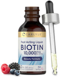 Carlyle Liquid Biotin 10000mcg Extra Strength Drops - 2 fl oz