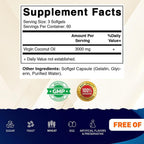 Vitamatic Virgin Coconut Oil Softgels 3000 mg - 180 Softgels - image 2