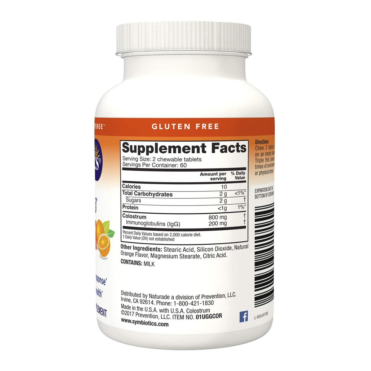 Symbiotics Colostrum Plus Chewables Immune Support - 120 Tabs - image 2