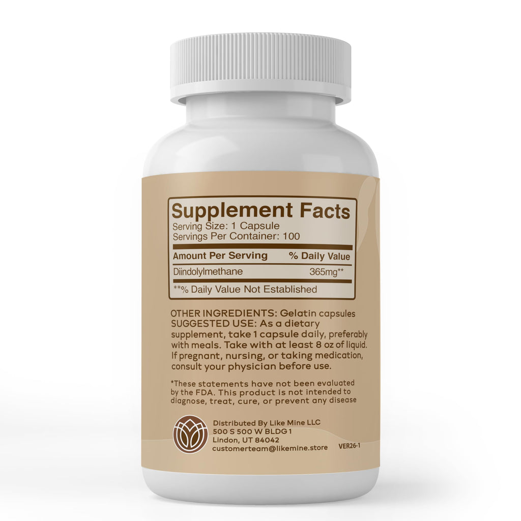 Like Mine DIM Supplement - 100 Capsules - image 2