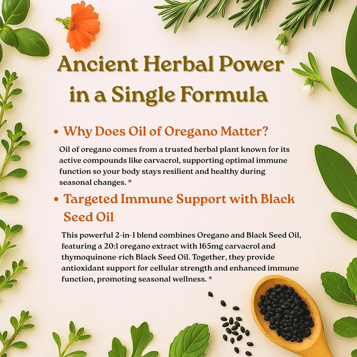 Micro Ingredients Oil of Oregano with Black Seed Oil - 300 Softgels - image 4