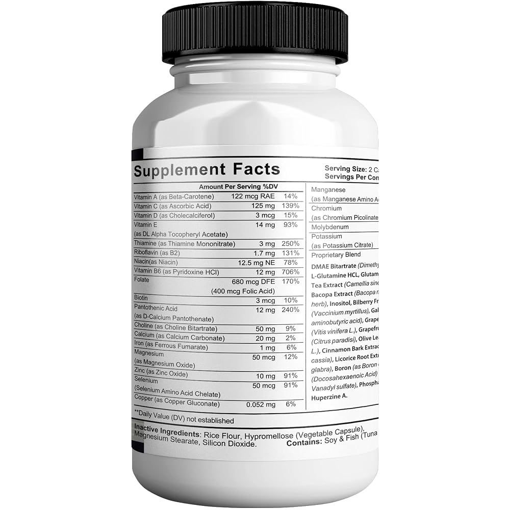 GREENVIFY Brain Support Supplement - Enhance Memory & Focus - Clear