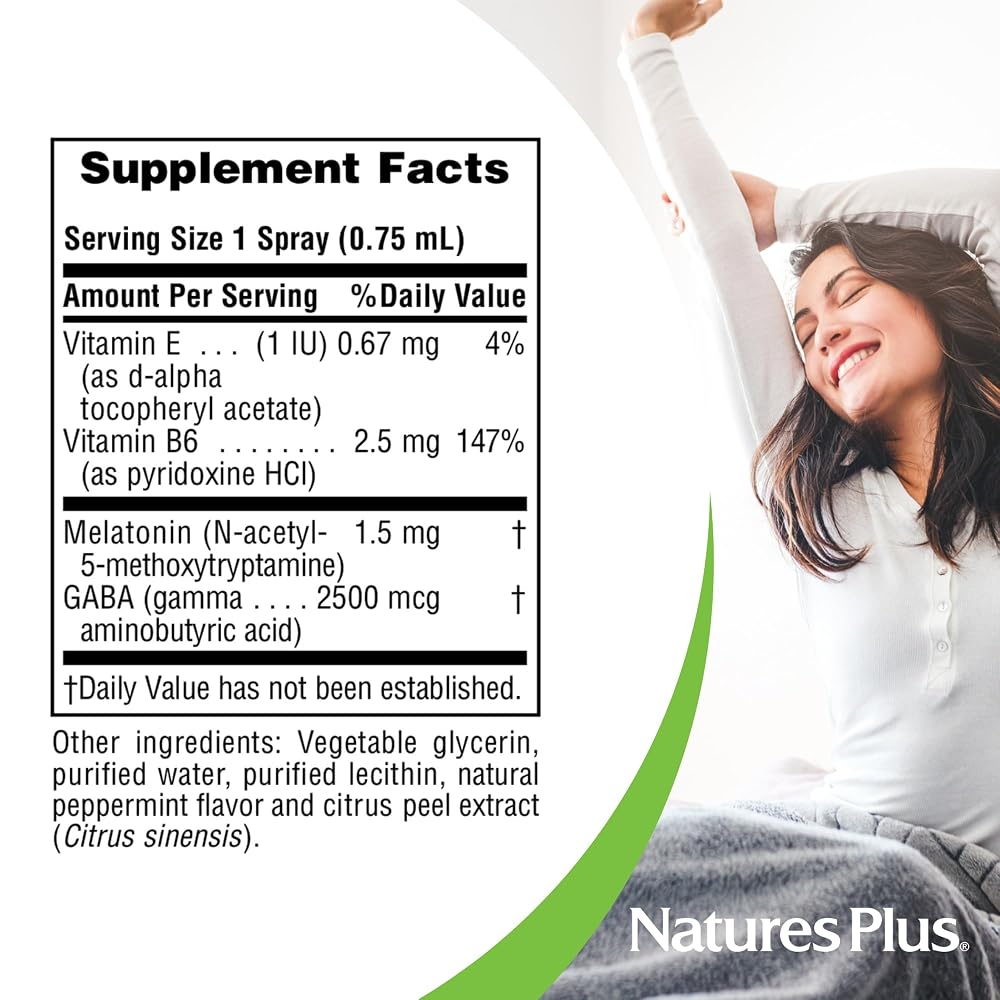 NaturesPlus Melatonin Spray Natural Peppermint - 2 fl oz Pack of 2 - image 4