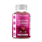 Vitamatic Glucose chewable Gummies - 60 Count - Natural Raspberry