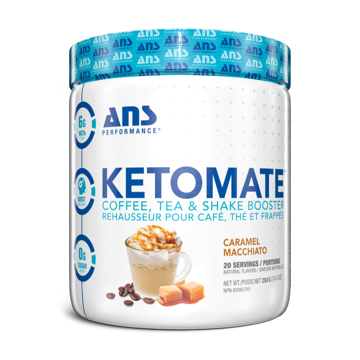 ANS Performance Ketomate Sugar Free Coffee Creamer with MCT Oil